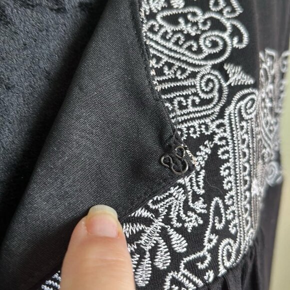 Adriana Pappell Sleeveless Embroidered 1X Tank Top Witchy Goth Fairy Boho Rodeo - Picture 6 of 8